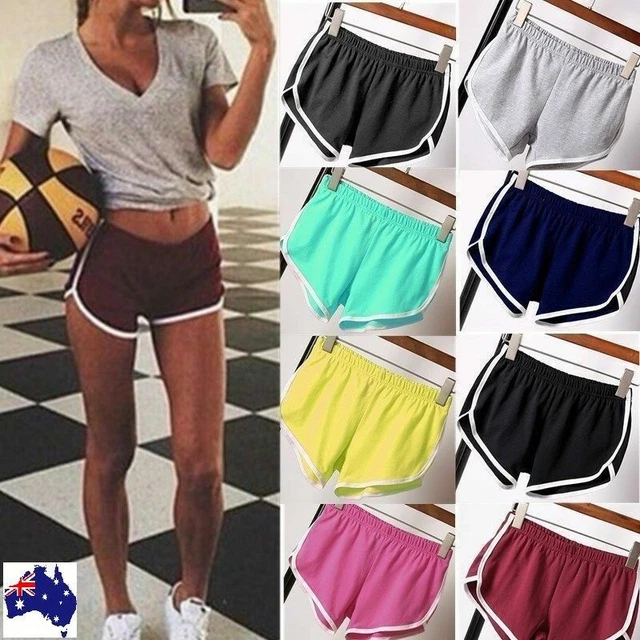 Women Summer Casual Running Sports Shorts Yoga Gym Jogging Waistband Hot  Pants