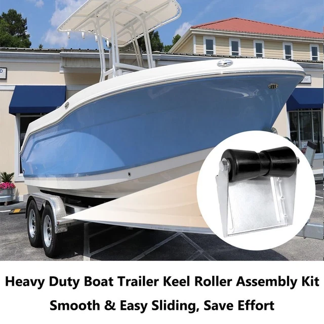 GALVANIZED STEEL BOAT Trailer Keel Roller with Bracket £92.74 PicClick UK