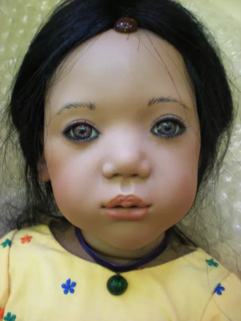 29” Anila 1999 Annette Himstedt 6 year old India Indian Doll German made  NEW