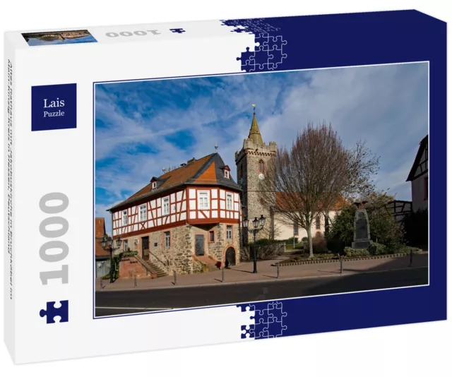 Lais Puzzle - Altes Rathaus mit Jakobuskirche in Bruchköbel im Main-Kinzig-Kr...