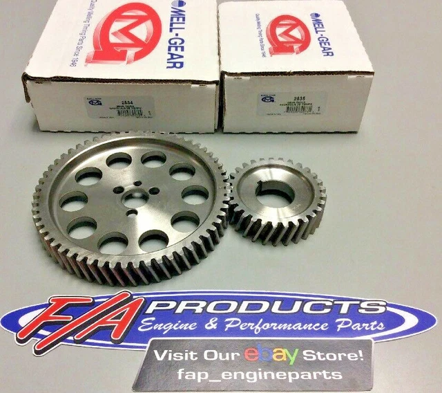 Small Block Chevy Reverse Rotation Marine Engine Timing Gear Set