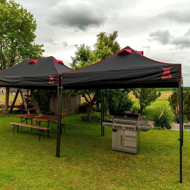 Pavillon Grillpavillon Zelt Grillzelt Gartenzelt Grillüberdachung Wasserdicht 3