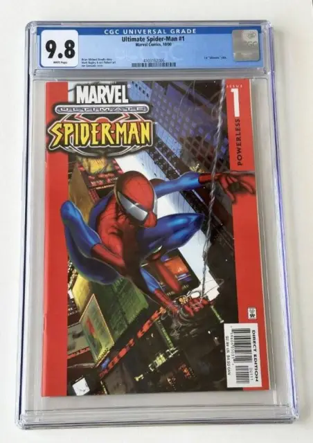 Ultimate Spider-Man #1 CGC 9.8 White Pages 1st Ultimate Title Marvel Comics 2000