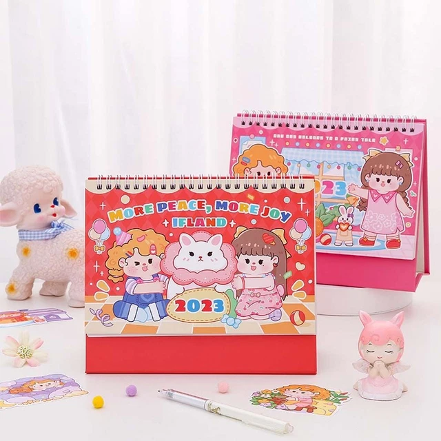 STANDING FLIP CALENDAR 2023 Calendar Cartoon Desk Calendar Desktop