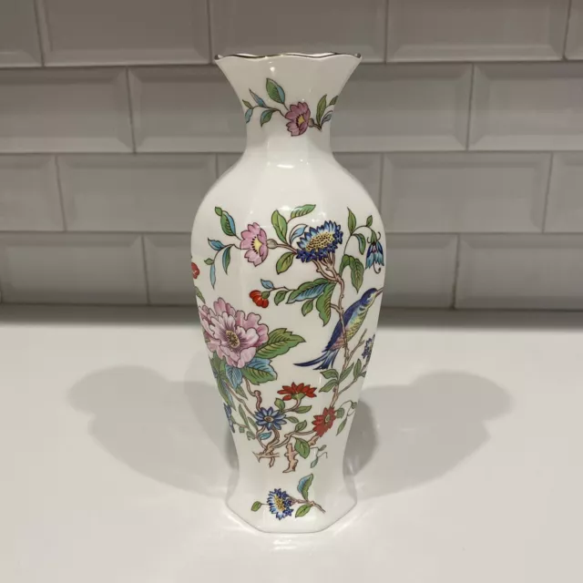 aynsley pembroke vase, fine bone china vase, EUC, vintage