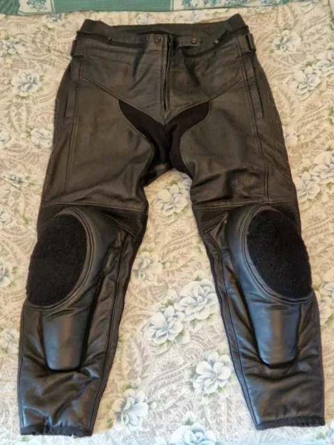 Dainese pantaloni moto pelle uomo taglia 54 neri