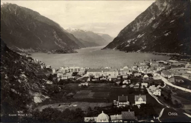 Odde Odda Hardanger Norwegen Norge AK ~1910 Panorama Landschaft Landskap Fjord