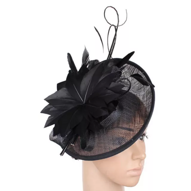 1920s  Feather Hat Fascinator Wedding Ladies Day Races Royal Ascot