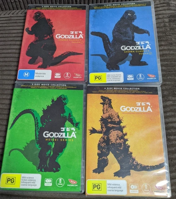 GODZILLA BOXSETS SHOWA, Millennium and Heisei Dvd Sci-fi Horror Cult ...