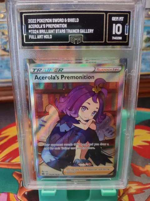 Mint 10! Acerola's Premonition Brilliant Stars Pokemon Card GMA TG24 Full Art
