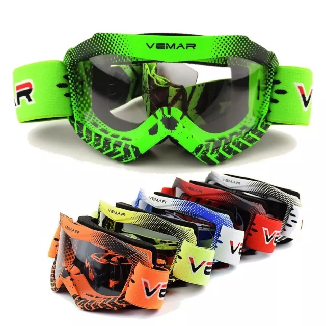 Lunettes de course de Motocross pour enfants, lunettes de casque de moto,...