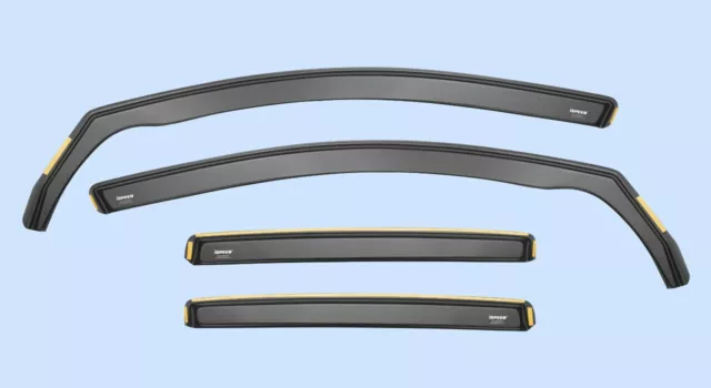 Wind Deflectors For VW TOUAREG SUV MK1 5-doors 2003-2009 4-pc ISPEED Dark Tinted