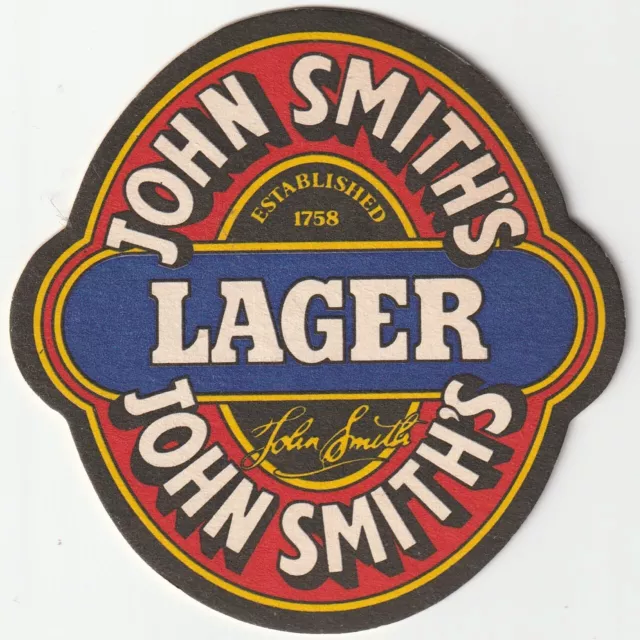 BEER MAT - JOHN SMITH'S BREWERY - LAGER - (Cat 088) - (1983)