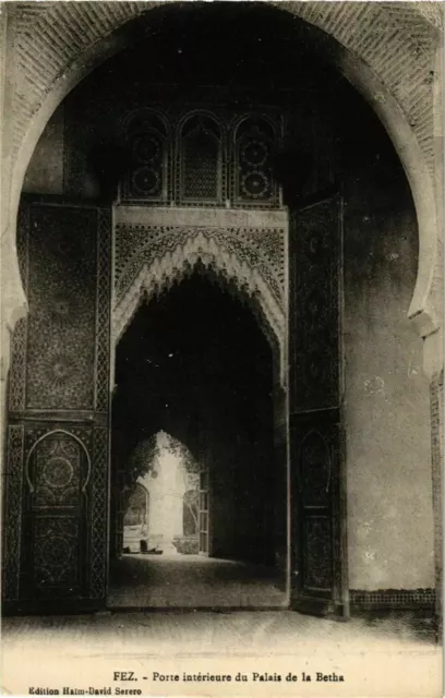 CPA AK Fez - Porte Interieur du Palais de la Betha MAROC (963482)