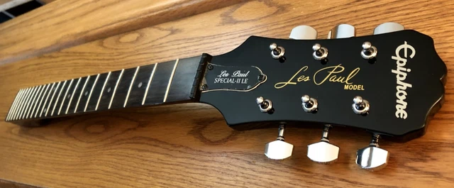 2014 Epiphone Les Paul Special II Black Loaded Electric Guitar Neck