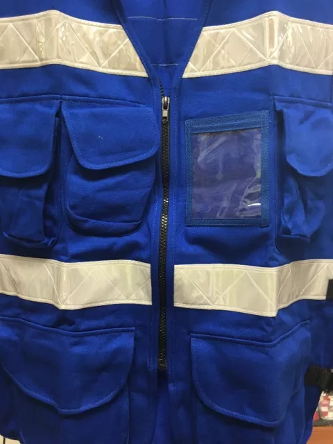 1605 JLS Safety Vest Royal Blue One Size Fits All 3