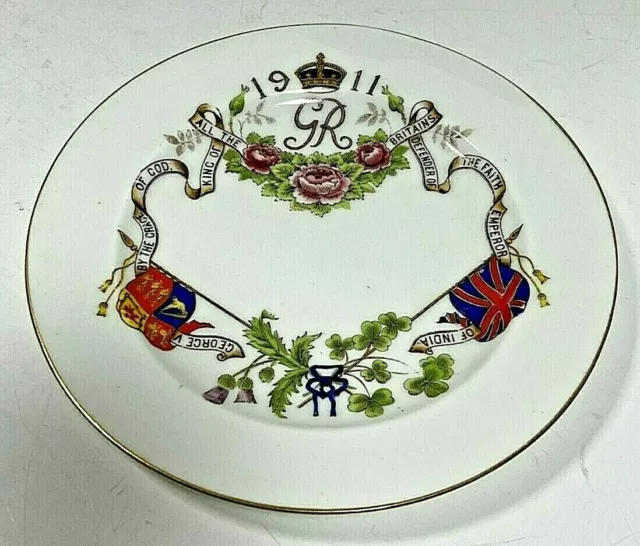 Hammersley & Co. Longton King George V Coronation 1911 Plate