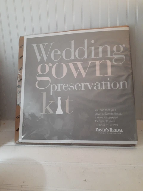 Wedding Gown Preservation Kit By David's Bridal New Sealed