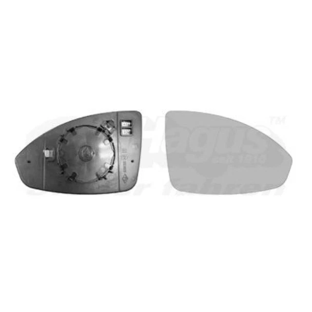 Van Wezel Rétroviseur Extérieur Opel Corsa D - Blanc - Asphérique - Compatible 2006+