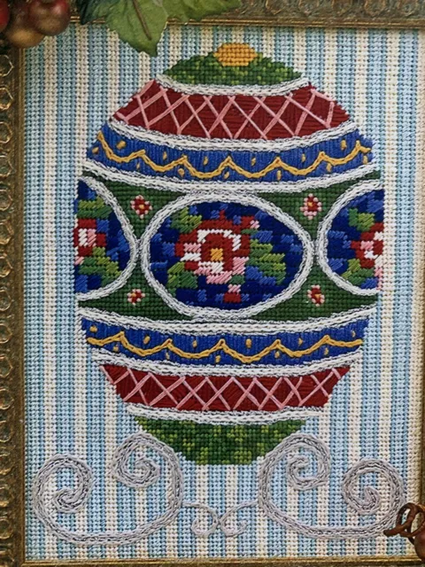 Glorafilia Mosaic Faberge Egg Needlepoint Kit Unworked 8.5x6.5