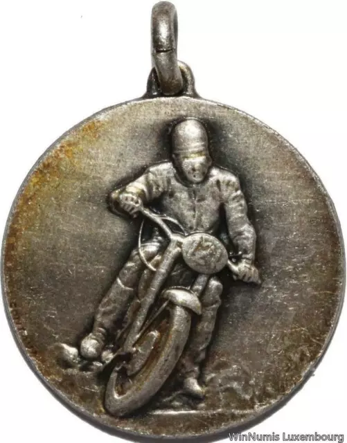 W3993 Médaille Rallye Moto Contaux 1960's Argent Silver -> Faire Offre