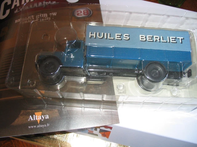Camion Berliet GDR 7W Citerne à Lait 1946 - Modèle Réduit 1/43 Hachette - État Occasion