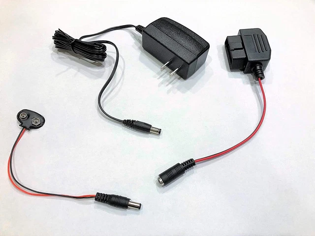 OBD Connector Memory Saver Ac/9V for Vehicle Battery Replacement/Disconnect Shor