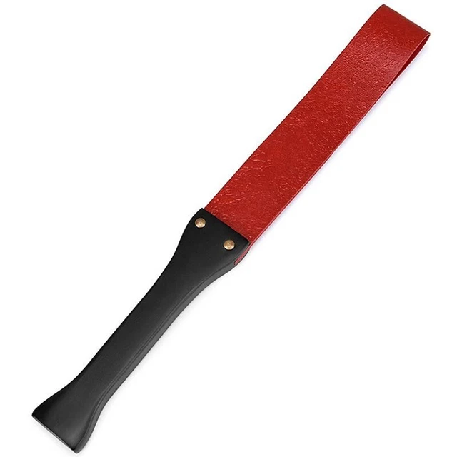 Equestrian Sports 19.3" Handwork Make Ancient Wooden Handle Red Genuine Cow 9