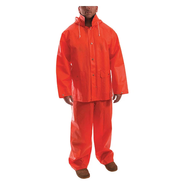 TINGLEY S63219 Rain Suit,Jacket/Bib,Unrated,Orange,3XL