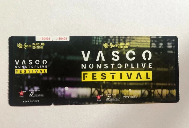 biglietto VASCO rossi PRATO GOLD data di milano 24 maggio 2022 