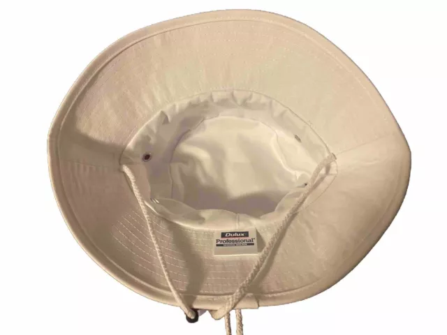 Dulux Paint Professional Work Wear White Bucket Hat/Floppy Cricket Hat 3