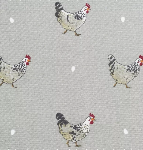 ** Venta ** Nueva Pantalla De Lámpara Hecha A Mano Sophie Allport Pollos Gallinas Gris 25Cm Lámpara 2