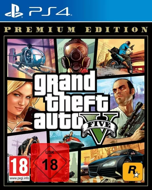 PS4 GTA V 5 Grand Theft Auto Premium Edition NEU&OVP Playstation 4