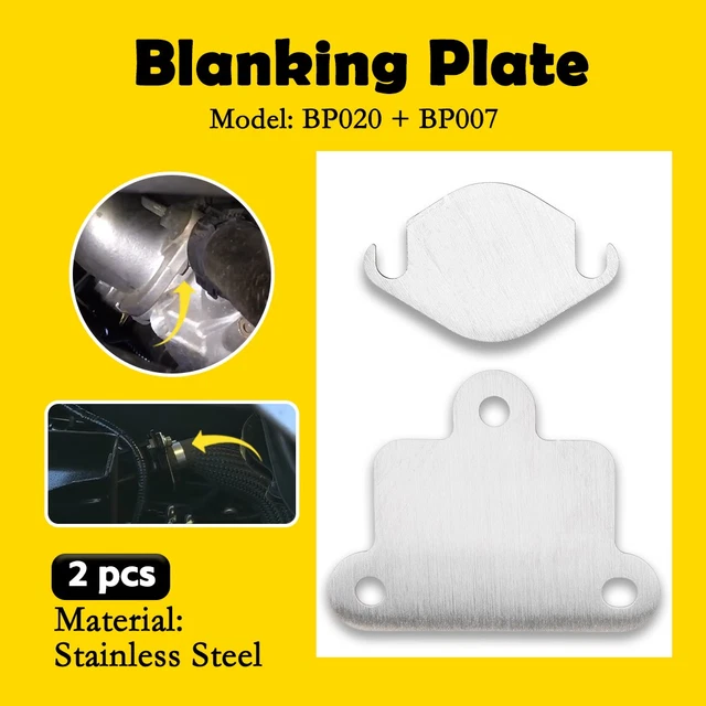 Kit Complet EGR Blank Ford Ranger PX / PX2 & Mazda BT-50 - Plaque Aveugle Inox 304 Isolé Mécanique