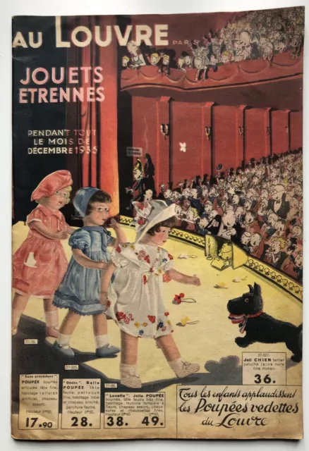 CATALOGUE JOUETS ÉTRENNES 1935 AU LOUVRE PARIS (Jep, Hornby, Meccano, Jumeau)