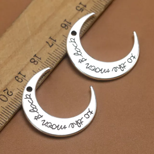20 Pcs Alloy Pendant Charm Jewelry Crafting Charms Antique Moon