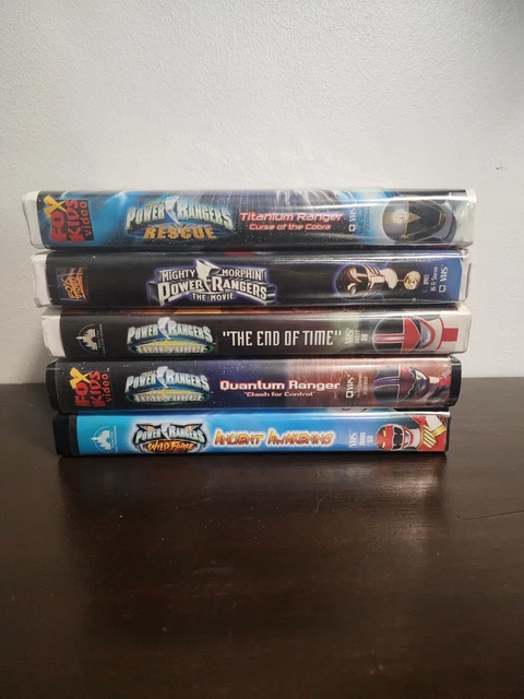 POWER RANGERS VHS Lot Lightspeed Rescue, Time Force, Wild Force £23.21 ...