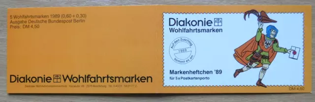 Berlin Wohlfahrt Markenheft Diakonie 1989 postfrisch 60+30