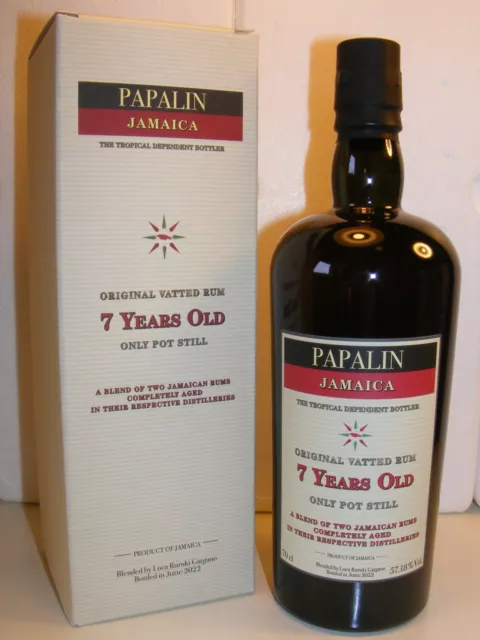RHUM/RUM PAPALIN JAMAICA NAVY PROOF VELIER (70cl - 57,18%vol)