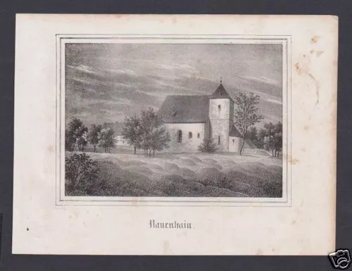 1840 - Geithain Nauenhain Rochlitz Sassonia Litografia