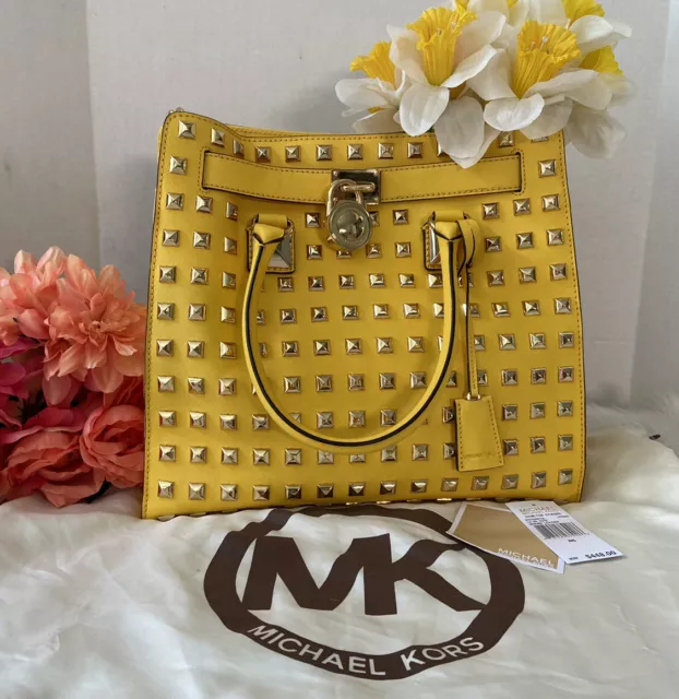 Michael Kors Kenly Marigold PVC Large NS Tote Shoulder Computer Handbag  Purse - Walmart.com