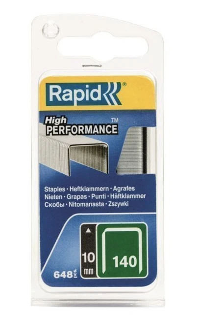 Lot 970 agrafes 140 acier galva robuste 6mm RAPID AGRAFES