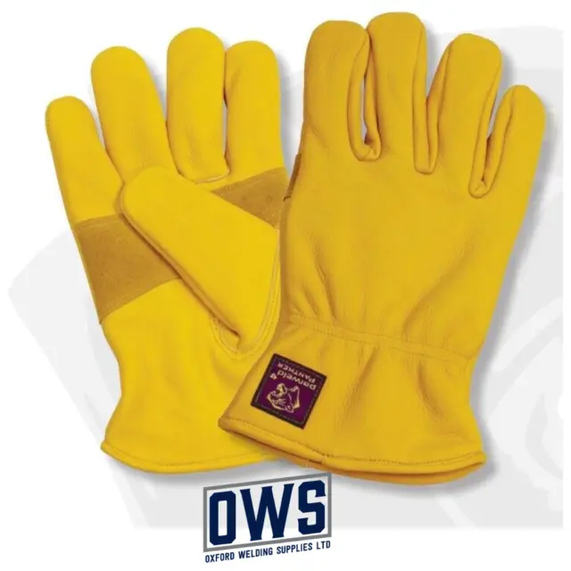Parweld Panther Leather Premium Drivers Gloves Fully Lined Tough Welding Gloves
