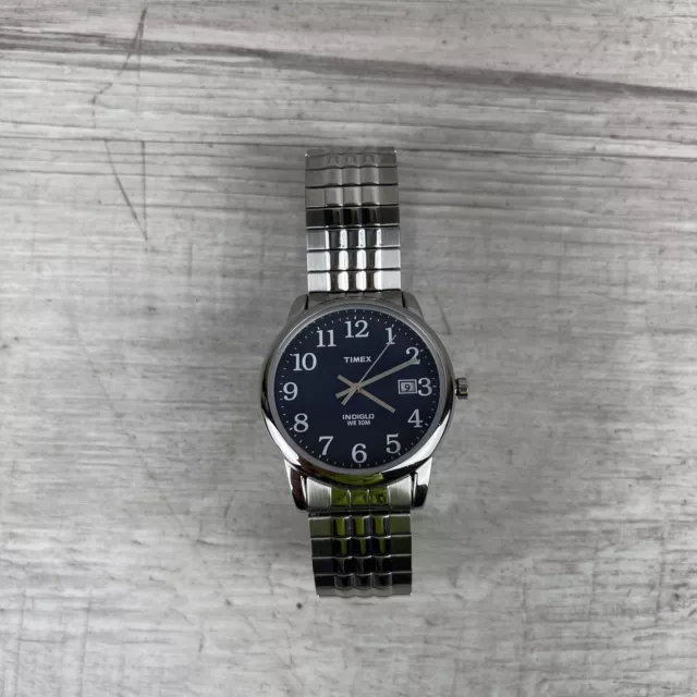 Timex Classic Expander Stainless Steel Strap Indiglo Watch