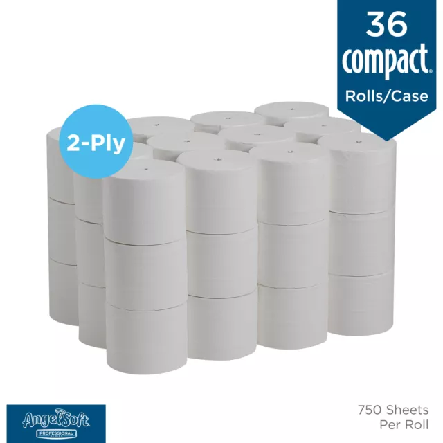 Georgia-Pacific Angel Soft Professional Series 2-Ply Toilet Paper,36 rolls/box