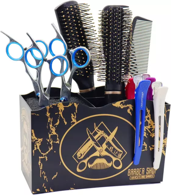 Scissor Holder Barber Shear Holder Box, Hair Salon Barber Supplies Acessories To 2