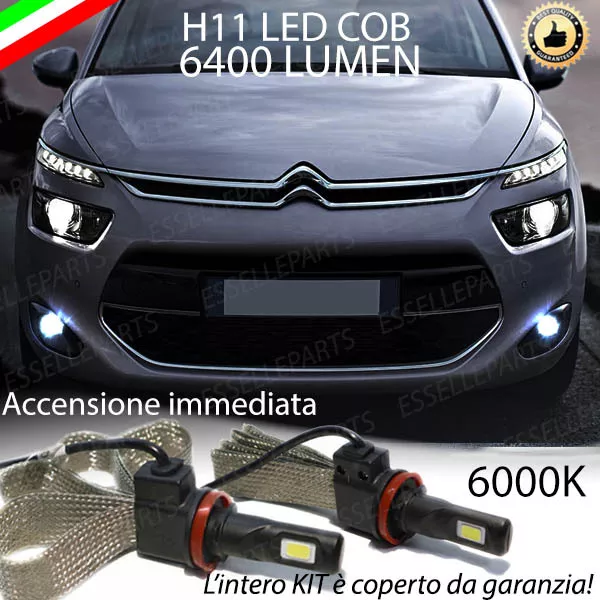 Kit H11 Led Fendinebbia Citroen C4 Picasso Ii Canbus No Error Xenon