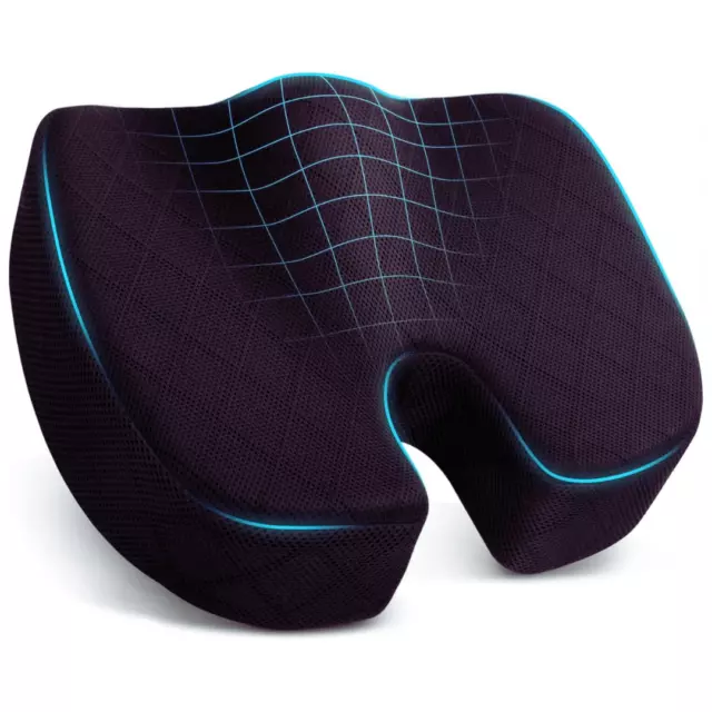 Seat Cushion, Office Chair Cushions, Car Seat Cushion, Non-Slip Sciatica & Ba...