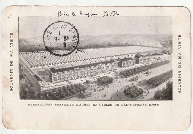 Carte Postale Ancienne CPA 42 Saint Etienne - Un Type Gaga Au Port D'arme - Début 1900