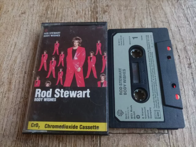 Rod Stewart Body Wishes Cassette Audio Tape K7 Mc